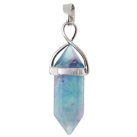 12 Pack: Sedona Rainbow Fluorite Point Pendant by Bead Landing™